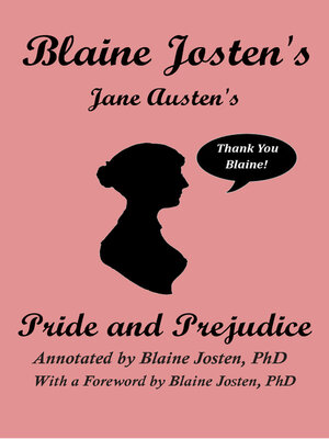 cover image of Blaine Josten's Jane Austen's Pride and Prejudice (Annotated)